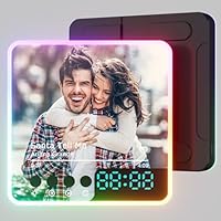 witfox Imanes Personalizados Nevera con Música con Luces, Reloj