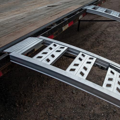 Yutrax® 90” Heavy-Duty Arched Ramps, High-Strength Extruded Aluminum, 3000 lb. Load Capacity, Arched Design, ATV/UTV/Golf Cart/Riding Lawn Mower Loading, Pair, YR501 by Yutrax - Image 5