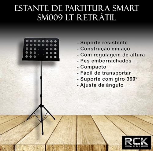 Suporte Pedestal Tripé Ajustável Para Partituras Maestro