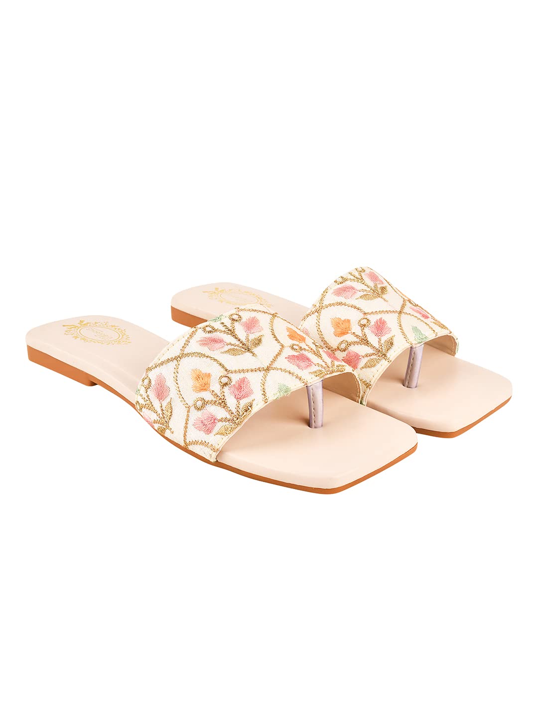 Shoetopia Embroidered Ethnic Cream Flats for Women & Girls /UK3 (B0BV6XZCDX) Amazon Price History, Amazon Price Tracker