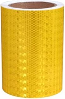 Glow in The Dark Tape, Reflective, Warning Night Sticker, Adhesive Conspicuity for Trailer, Trucks-15 Cm Wide(Lemon Yellow,10m)
