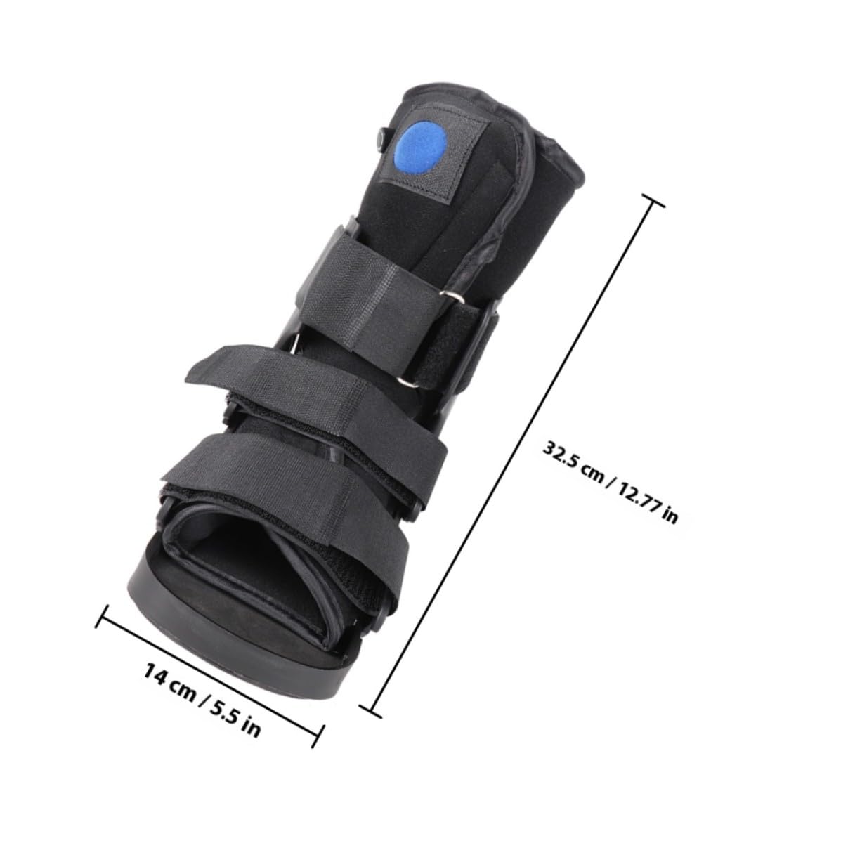 Ankle Fixation Short Boot with Inflatable Cushion, Anti-rotation Foot Brace for Post-surgery Rehabilitation, Sprain Support Shoe for Adults