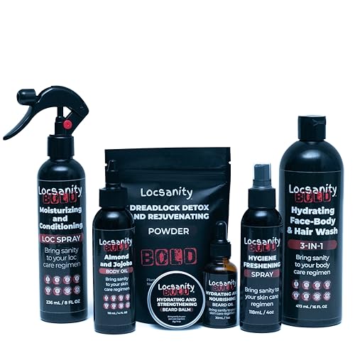 Locsanity BOLD Men’s Bundle – 7-in-1 Premium Grooming Set: Loc