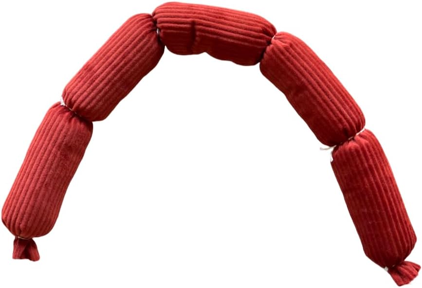 Lokum Handmade Plush Sausage Dog Toy – Squeaky-Free, 100% Organic Fabric, Soft & Quiet Toy for Small and Medium Dogs
