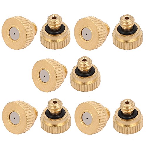 Buse de brumisation durable en laiton doré de 9 mm pour installations d'hydratation