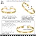 LaBling Gold Bracelets for Women | Friendship Love Bangle Bracelets Cubic Zirconia 18K Gold Plated Stainless Steel | Jewelry Gift - Cz Minus - 7