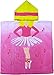 Ballerina 100% Cotton Poncho Style Hooded Bath & Beach Towel with Colorful Double Sized Design