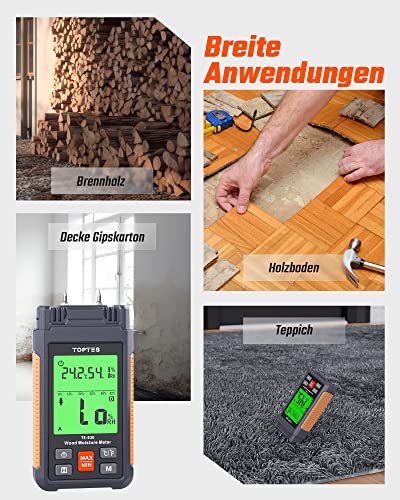Holzfeuchtemessgerät TopTes TS-630 für präzise Messungen