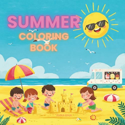 Summer Coloring Book: Big and Easy Pictures for Boys & Girls | Activity Travelbook for Kids