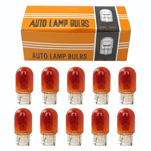Gxcdizx T20, W21W, 7440, 7440Na Amber Bulb Replacement For Car Backup Reverse Brake Tail Turn Signal Lights Bulbs (10 Pack) #TOP4