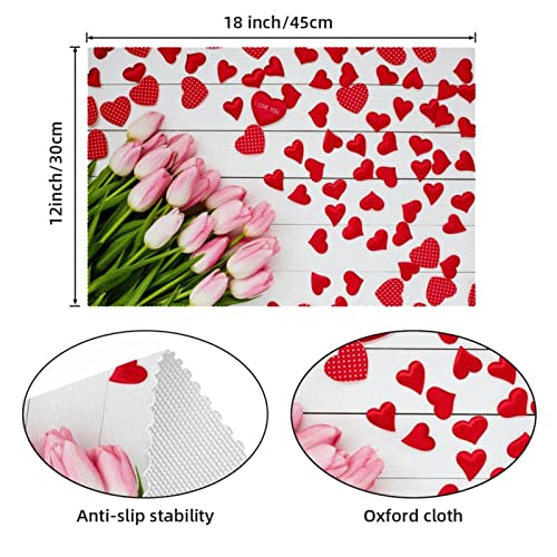 Sets de table design tulipes résistants à la chaleur x6 - 5
