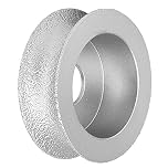 Dioche Bullnose Grinding Wheel, Inner Diameter 20mm, Brazed Grinding Wheel Concave Abrasive Wheel for Sanding Quartz, Marble, Ceramic, Artificial Stone