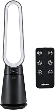 Altus AL 38 BFB Remote Control Tower Type Fan Silent Motor Black
