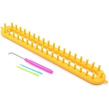 JapanAmStore 1Pcs Long Knitting Loom DIY Weaving Loom for Scarf Sweater Shawl Knit Weaving Tool M