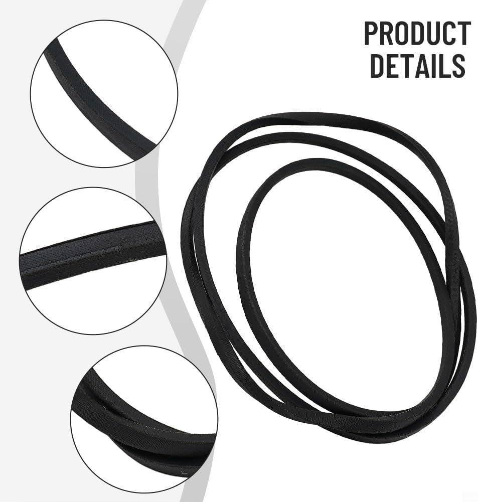 Driven Lawn Mower Drive Belts for Riding Machines with 42 Inch Cutting Width Replacing Part Number Gx20072