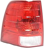 Evan-Fischer Tail Light Lens and Housing Compatible with 2003-2006 Ford Expedition Driver Side