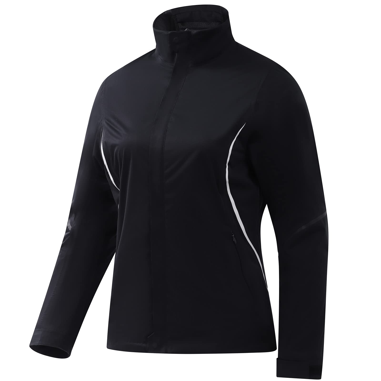 TOWN&amp;FIELD Golf Rain Jacket for Women Waterproof, Breathable, Windbreaker Rain Coat for Running Hiking Cycling