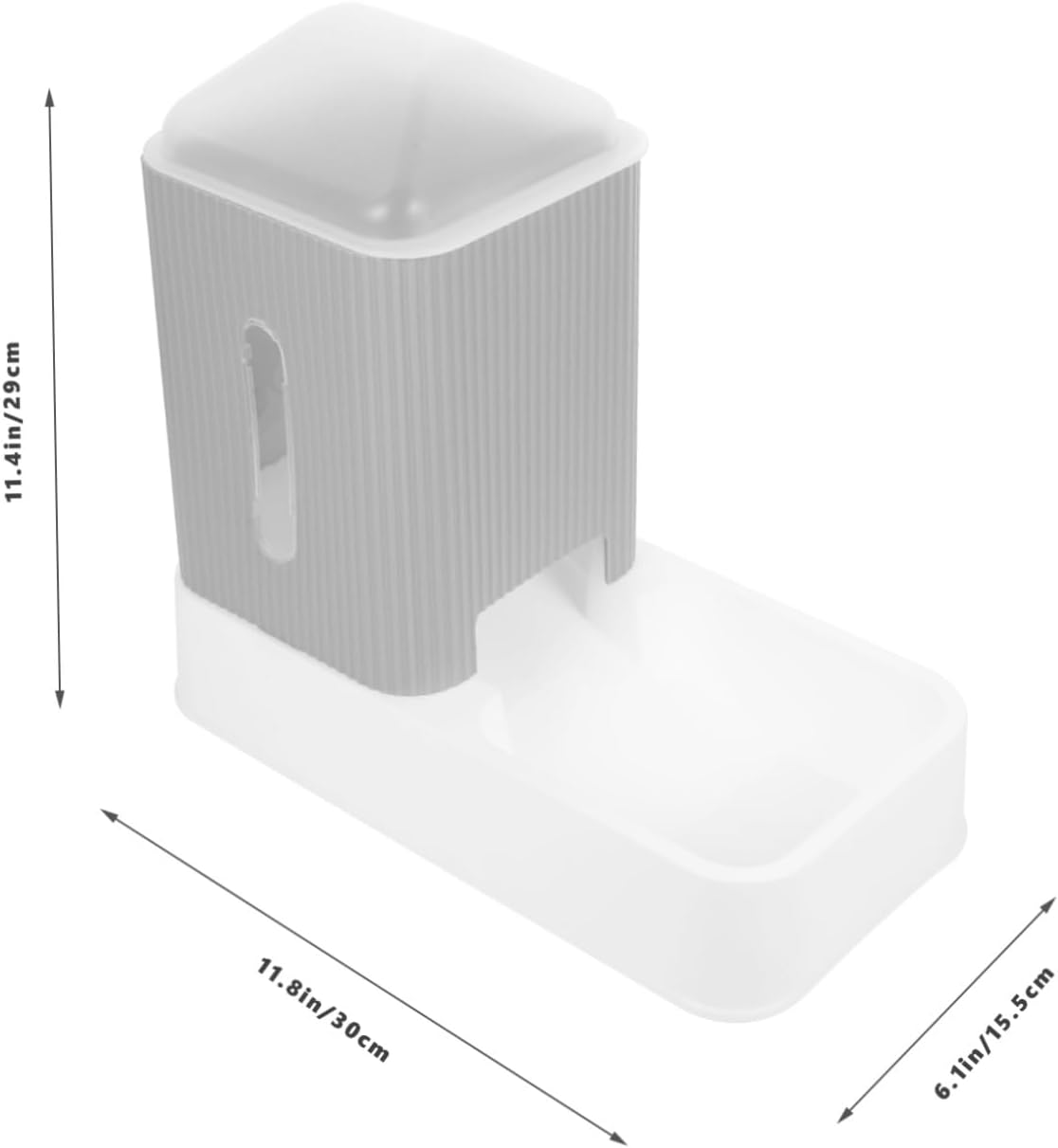 Automatic Pet Feeder Dispenser for Dogs and Cats Durable Food Bowl with Bite-Resistant Material Convenient for Home Use Saving Feeding