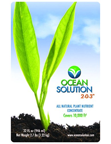 Oceansolution 2-0-3 - Plant Food - Liquid Organic Fertilizer For Gardens, Landscapes, Hydroponics (Organic Ocean Mineral Fertilizer Concentrate 1 Gallon Jug) #TOP1