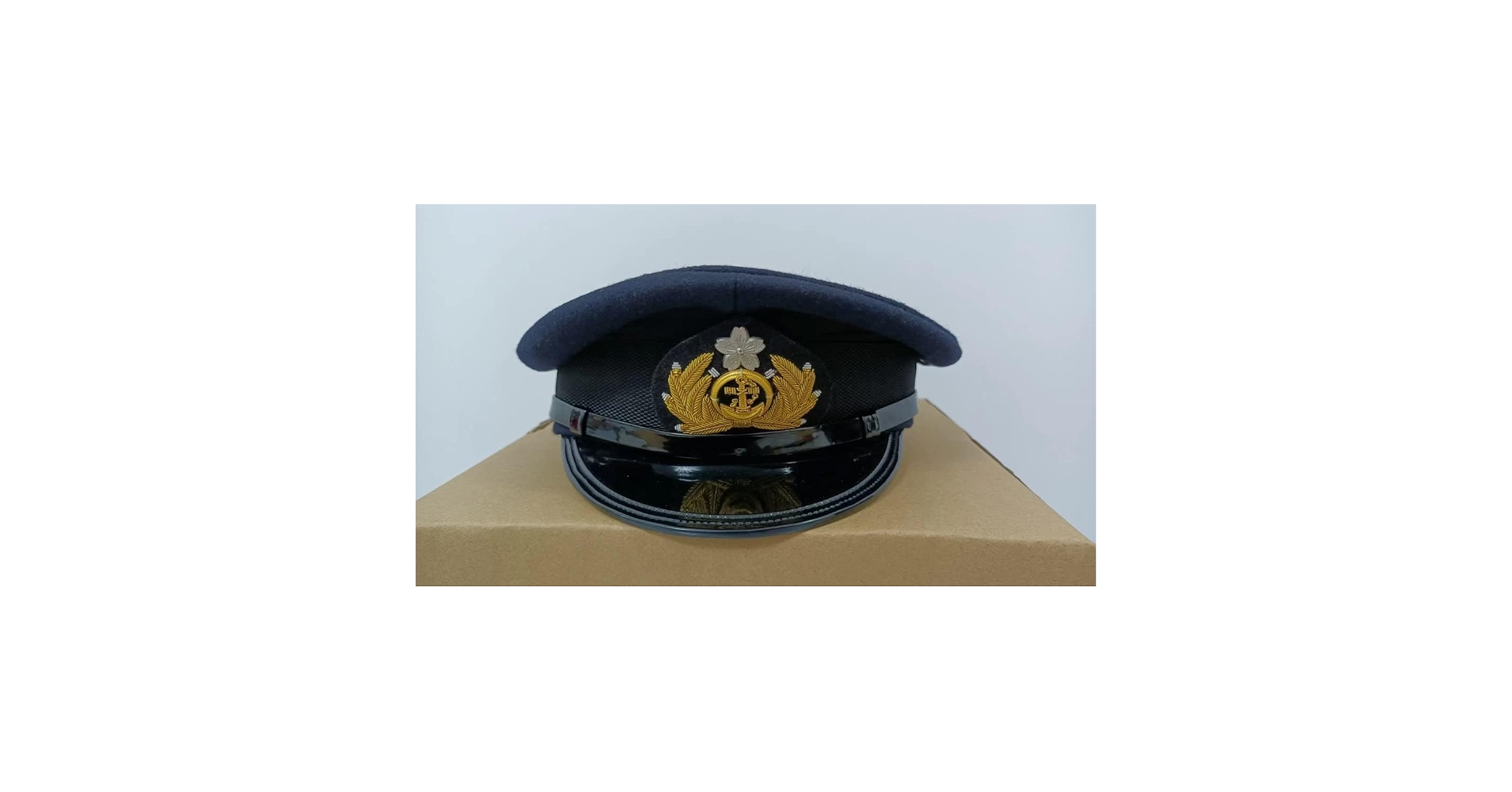 Amazon.co.jp: WW2 大日本帝国海軍 士官軍帽 前章付 精密複製