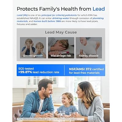 Waterdrop G5P700-Pro Reverse Osmosis System, NSF/ANSI 58 & 372 Certified, 700GPD Dual Flow Reverse Osmosis Water Filter, 7-Stage RO Water Filtration System, 2:1 Pure to Drain, LED Faucet