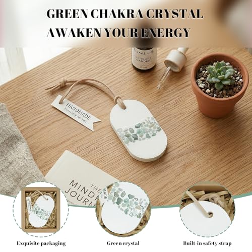 Difusor aromático eléctrico de cristal Chakra verde miniatura 2