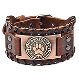 Un brazalete trenzado de hebras de cuero con puños anchos, casual y clásico, diseñado con el uso de tendencias de aleación de zinc Es una aleación de metal resistente. El color negro / marrón es moderno, clásico, moderno y ofrece un aspecto refinado y limpio. Su accesorio de pulsera puede ser parte de su estilo diario.