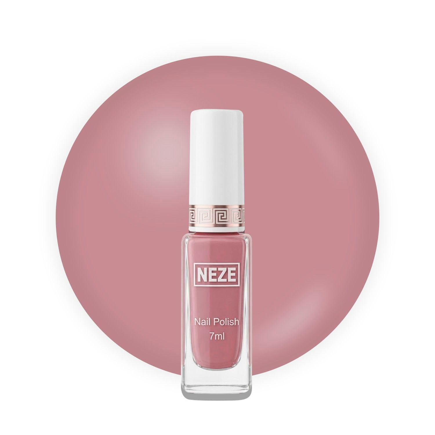 Nail Lacquer | Glossy Gel Finish | Rich Pigmentation | Chip Free | Quick Drying Formula | Long Lasting Nail Polish for Women | 7ML Each (1, Dusty Rose)-image-4
