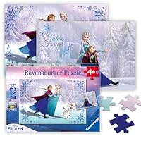 Ravensburger - Disney Frozen - Sisters Always - 24 Piece Jigsaw Puzzle 2 Pack Set - Elsa and Anna - Larger Pieces for Smaller Hands - Premium Quality - Ideal Gift - Screen-Free Fun - Children Age 4+