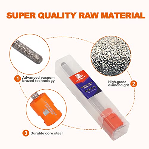 Diamond Mortar Raking Bit,Brschnitt 5/16 Inch X 4 Inch Diamond Mortar Router With 5/8-11 Thread For Mortar Raking Tuck Pointing Granite Marble Concrete Masonry Stone Removals (8X100Mm) #TOP4