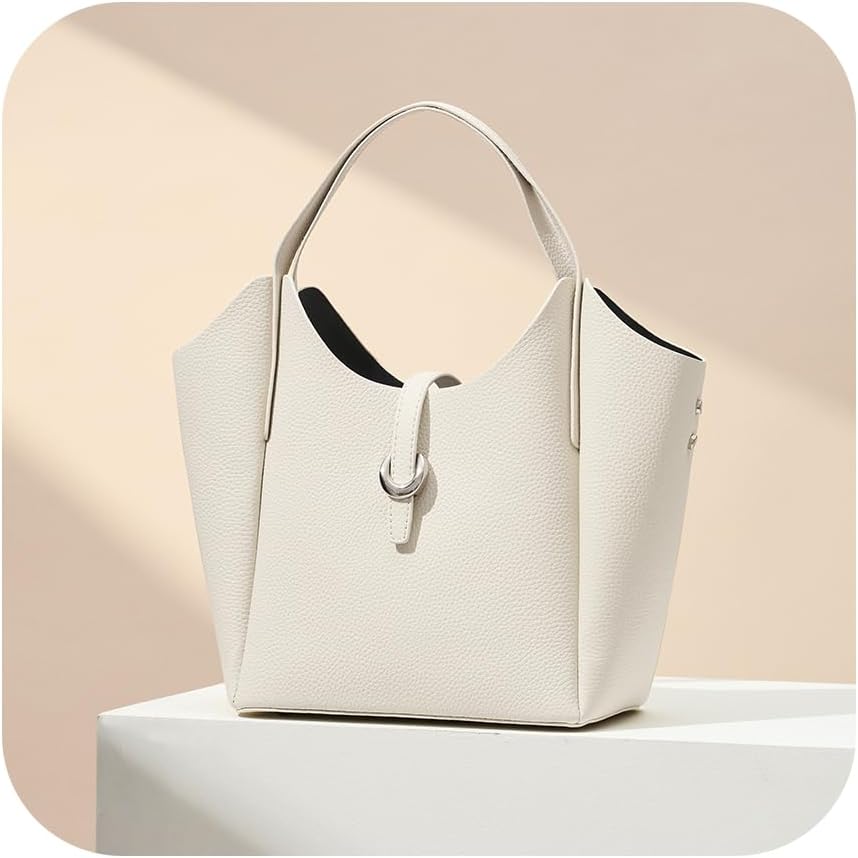 CHUNLI Designer Genuine Leather Purses - Elegant Satchel Tote Bags for Women - Crossbody Handbags with Adjustable Strap