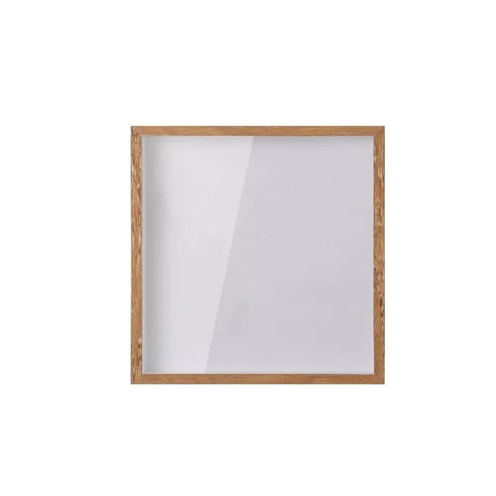 2PCS Transparent Postcard Ticket Shadow Box Square Concert Travel Picture Frame For Home Memory Boxes for Tabletop and Wall(Brown,20x20cm)