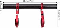 Vista 4 de Extensor de manillar de bicicleta Soporte de extensión de bicicleta Soporte de montaje de extensión de bicicleta 25.4mm31.0.315 in Soporte