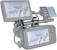 Vista 3 de NICEYRIG Abrazadera de varilla de 0.591 in, soporte de varilla individual para sistema de soporte de riel de 0.591 in, montaje EVF, luz LED