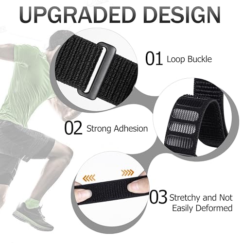 Image of Ankle /Arm Band Compatible with Apple Watch 49 /46 /45 /44 /42 /41 /40 /38mm | Breathable Nylon Ankle Strap Armband for Women Men, Fits iWatch SE Ultra Series 11 10 9 8 7 6 5 4 3 2 1