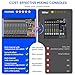 MIZISNR 16 Channel Audio Mixer Professional Sound Mixing Board with 99 DSP Effects, 7-band EQ Digital DJ Mixer Console w/USB Bluetooth MP3 for Recording, Independent 48V Power & Mute Button