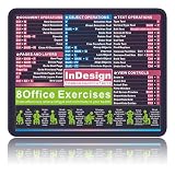 znHLMzn InDesign Shortcut Key Small Mouse pad Cheat Sheet Desk mat