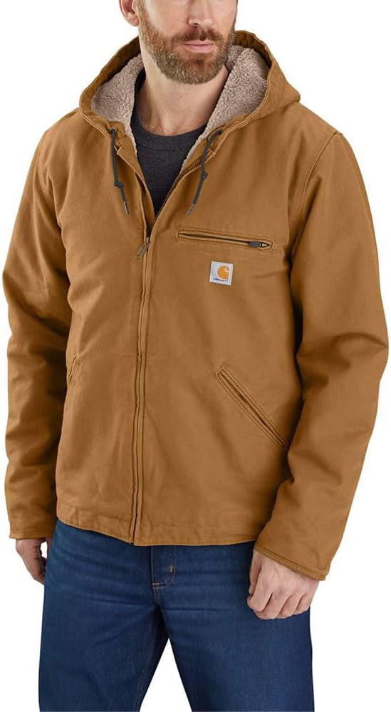 Amazon | Carhartt Men's Big & Tall Relaxed Fit Washed Duck Sherpa