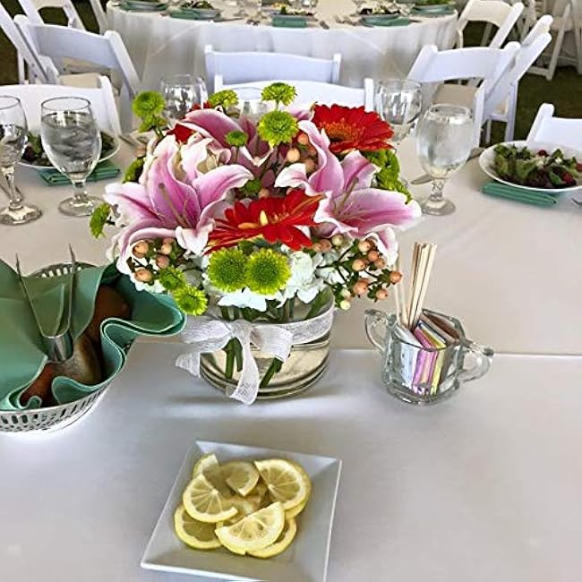 WGV Cylinder Glass Vase, Diameter 5, Height 5, Clear Glass Floral Planter Container, Floating Candle Holder for Wedding Party Event Home Office Decor, 1 Piece