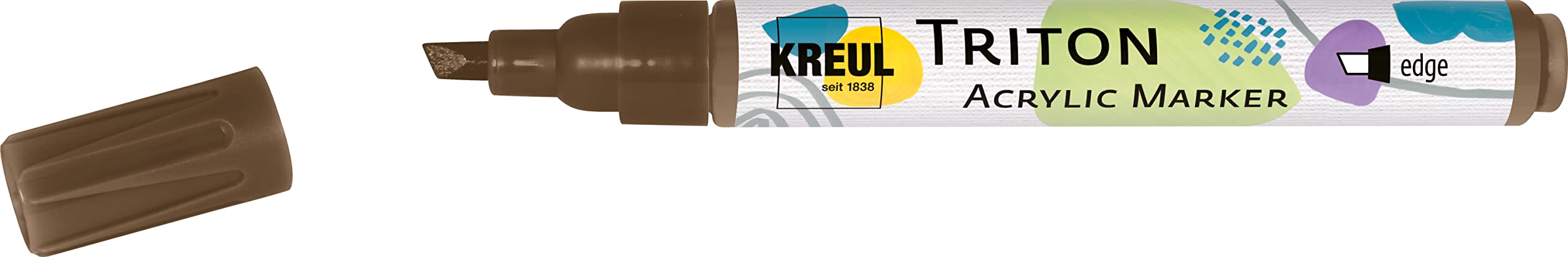 Kreul 17816 – Solo Goya Triton Chisel Tip Acrylic Paint Marker 1 – 4 mm (Havannabraun