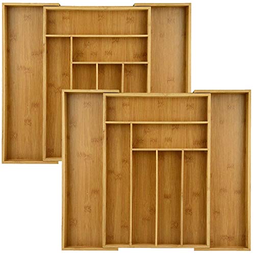 Heim Concept Besteckkasten aus Bambus, Besteckkasten, Besteck-Organizer/Utensilienhalter Cover