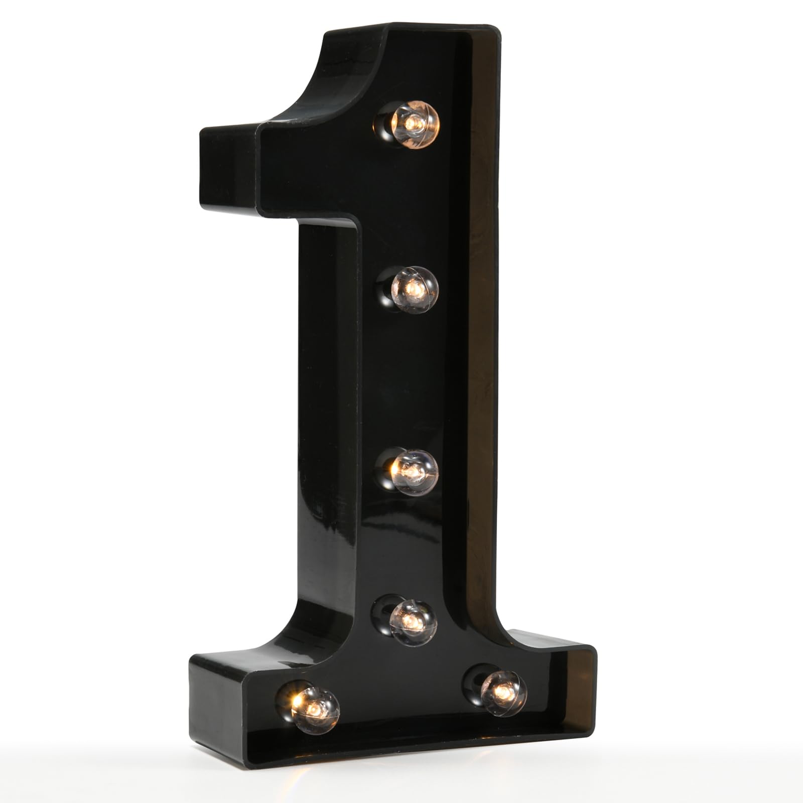 OYCBUZO Light Up Black Alphabet Marquee Number Sign LED Marquee Number Lights Sign for Night Light Home Bar Christmas Lamp Birthday Party Wedding Decoration 1