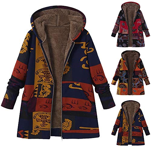 Hemlock Women Plus Size Parkas Overcats Hooded Cardigan Jacket Coats Artificial Woollen Cotton Outerwear Sweater Coat - Thumbnail 4