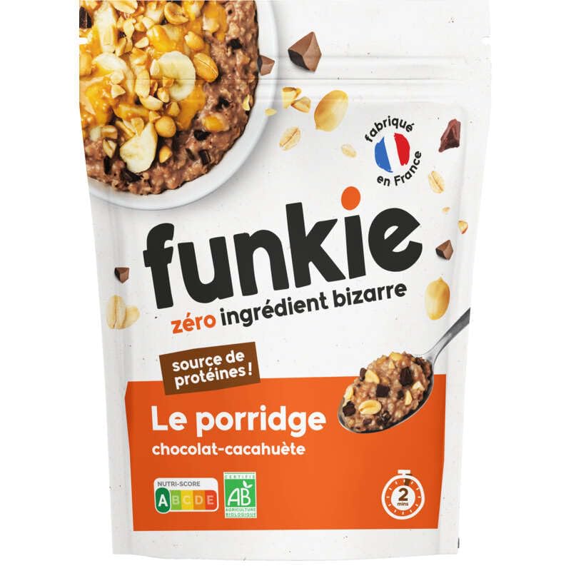 Funkie Le Porridge Chocolat-Cacahuètes Bio 280g