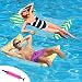 Amaca Gonfiabile Galleggiante, 2 pezzi Amaca Gonfiabile dell'Acqua, Amaca di Acqua Galleggiante con Pompa, Amaca d'Acqua Portatile Per Giochi Estivi Bambini Adulti Piscina e Beach Party(Giallo&Verde)