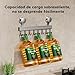 Imagen de FERCOSEN Barra de ganchos para cocina sin taladro con ventosa