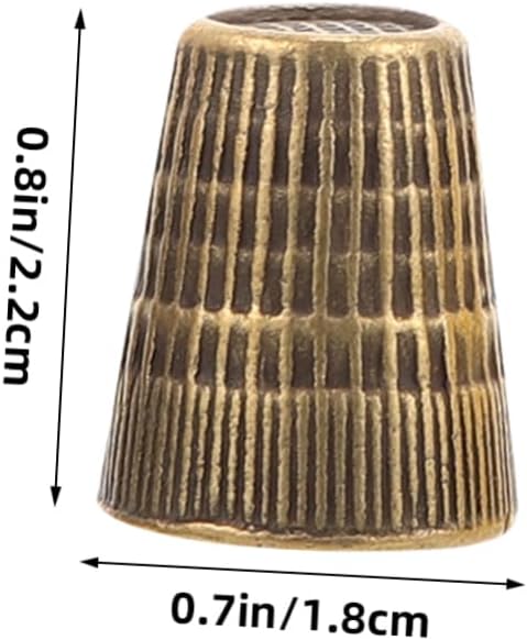 CORHAD 8pcs Thimble for Hand Quilting Embroidery of Sewing Thimbles Thumb Protection Material for Beginners and Dressmakers