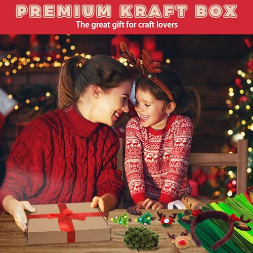 Yalumo Pipe Cleaners Craft Supplies, Green Pipe Cleaners Bulk, 360 Pieces 12 Inch Fuzzy Chenille Stems Sticks Set for Creative Fun Stuff Decorations Projects, Arts and Crafts for Kids and Adults - Image 8