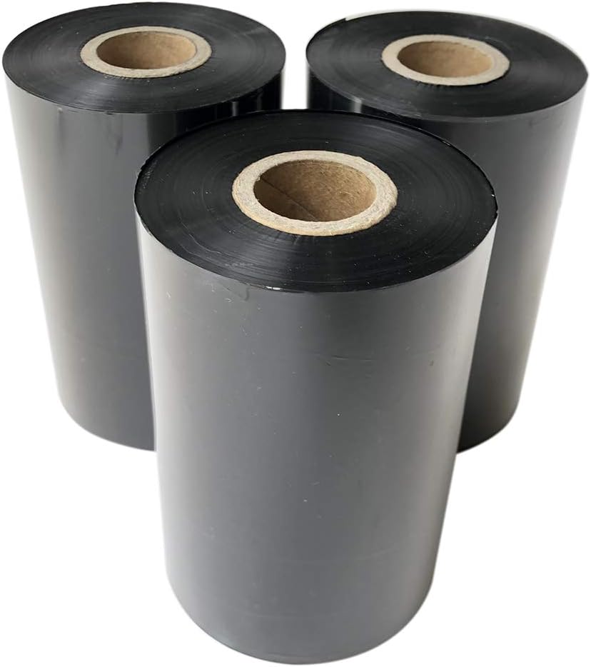 Thermal Transfer Ribbon- Resin Enhanced Wax Printer Ribbon 1” Core Ink Out 4.33 X 1476'(110mm*450m)-1 Roll for Zebra ZT230 ZT410 ZT420 ZT610 GoDex EZ2300 Citizen S700 TSC MF3400