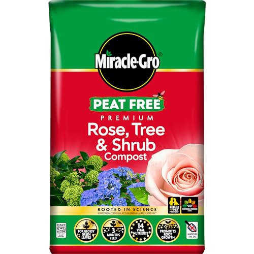 Miracle-Gro PEAT FREE Premium Rose Tree & Shrub Compost 40 Litres